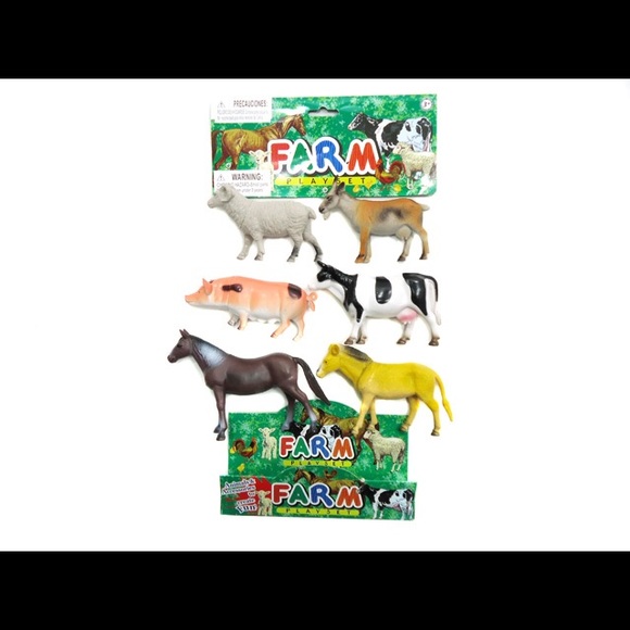NWT Animal World Farm Play Set - 6 Piece Set - Picture 2 of 5
